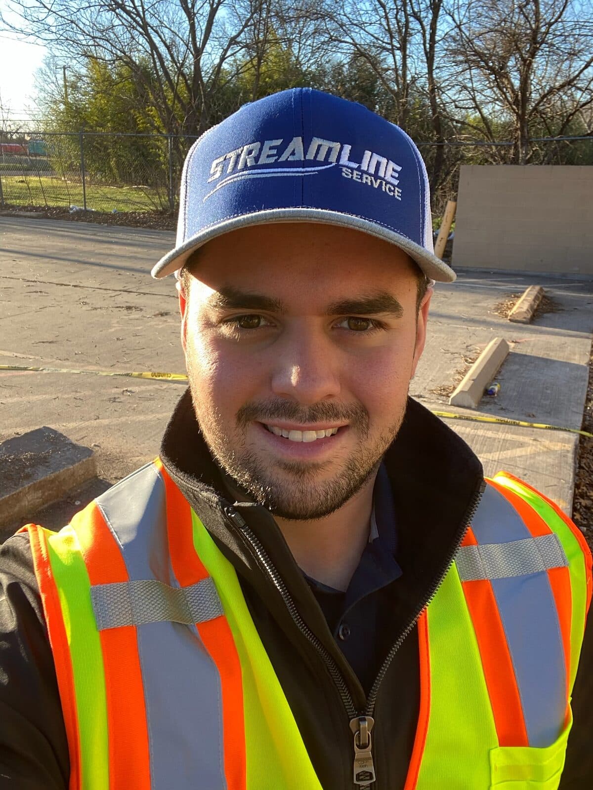 Streamline Service plumbing technician on a Central Texas service call